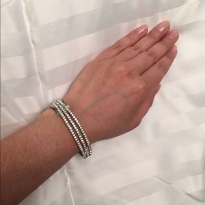Silvertone Austrian Crystal bangle